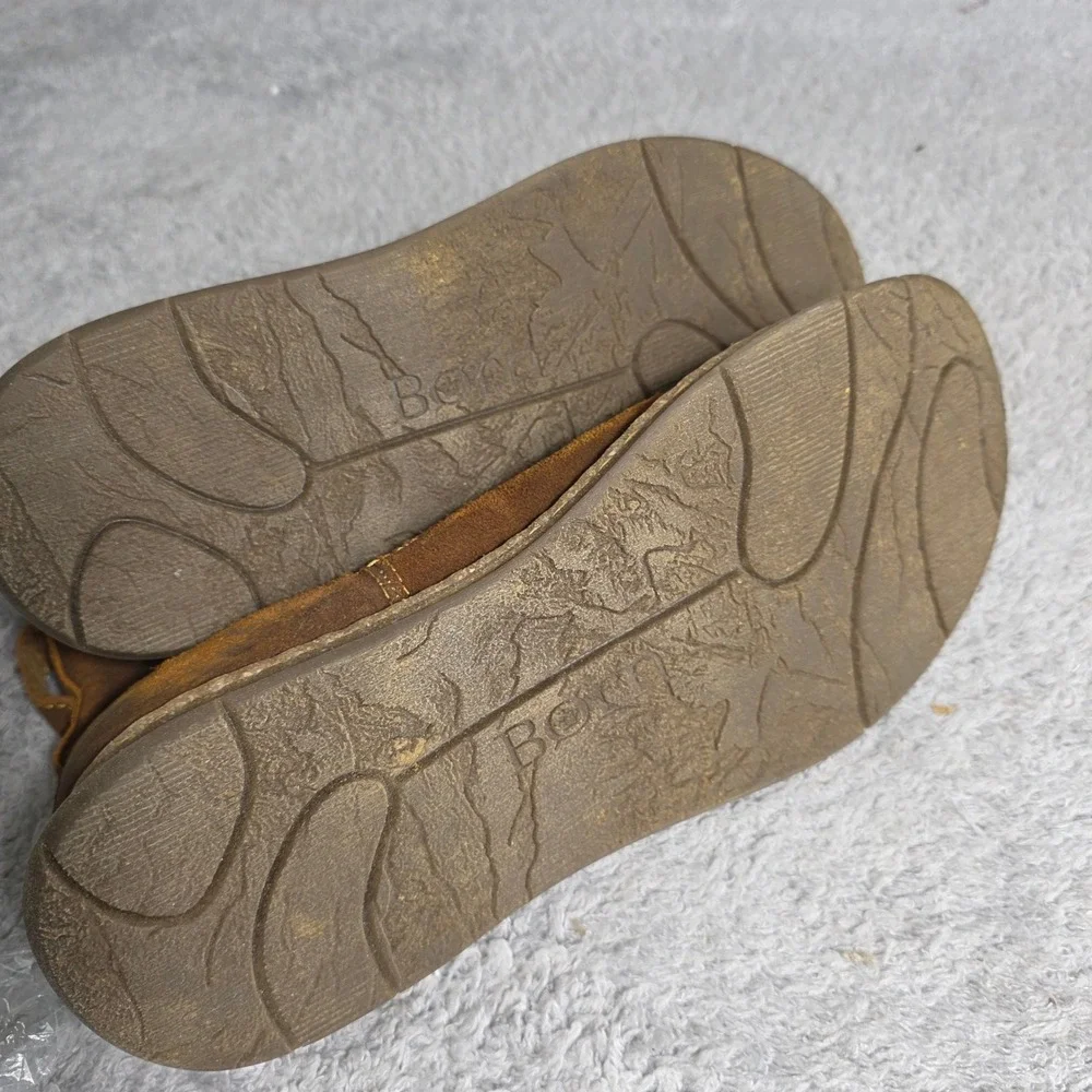 Born Brody Chelsea Boots Ginger Brown Distressed Suede Leather Men 10.5